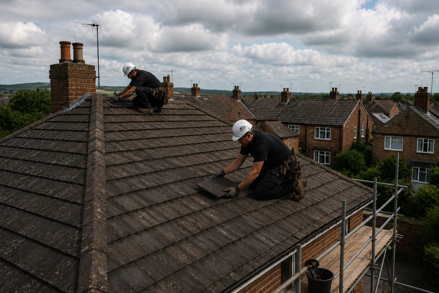 Instant Roofing Dublin team on-site in Dublin